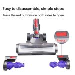 Für Dyson V7 V8 V10 V11 V15 Staubsauger Doppelrollen-Direktantriebsbürstenkopf mit LED-Licht, Double Roller Direct Drive Brush Head – Bild 5