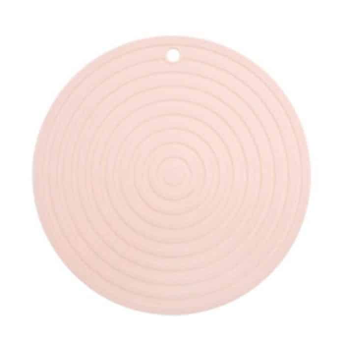 Runde Wärmedämmmatte aus lebensmittelechtem Silikon für die Küche, Verbrühungs- und Rutschschutz – Bild 1