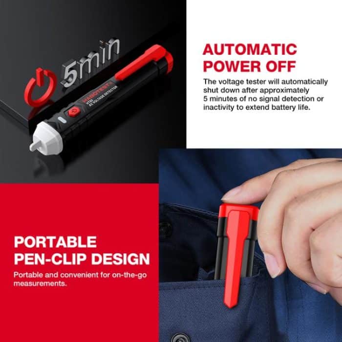 HABOTEST HT85 Berührungsloser Stromtester Wechselspannungsprüfer, HT85 – Bild 9