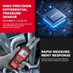 HABOTEST HT636 Hochpräzises Differenzdruckmessgerät Digitaler Mikrodrucktester – Bild 7