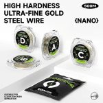 LUOWEI 500M Stahldraht Handy-Bildschirm Trenndraht Schneidedraht, A 0.02mm, B 0.028mm, C 0.03mm, D 0.035mm – Bild 2