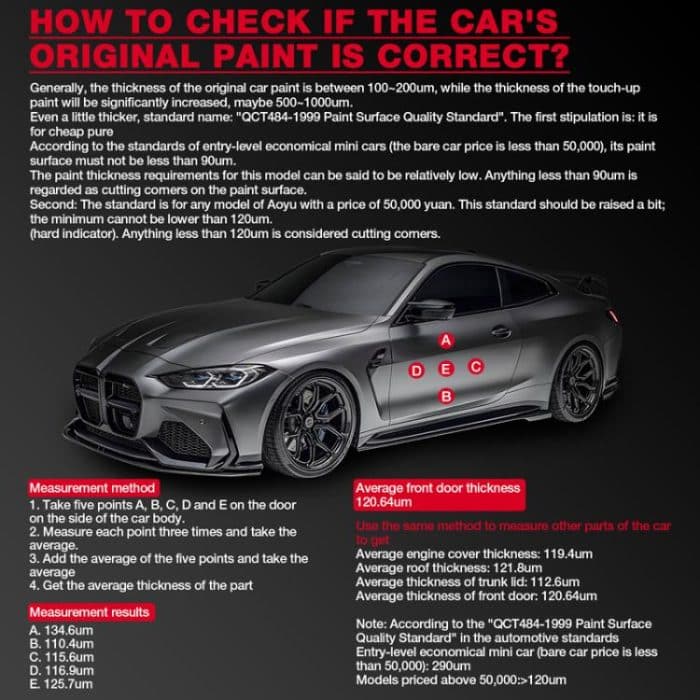 HABOTEST HT616 Autolacktester Lackschichtdickenmessgerät – Bild 6