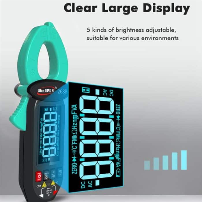 WINAPEX Zangenmessgerät Hochpräzises AC/DC-Spannungs- und Strommessgerät, 268B – Bild 9