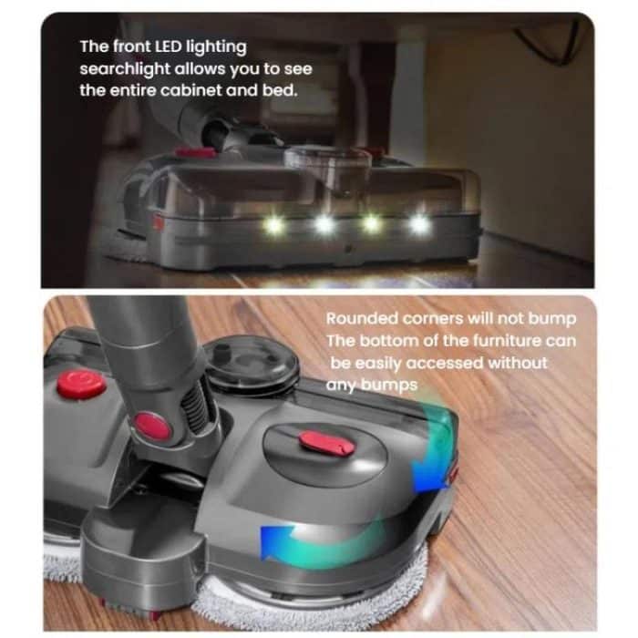 4-in-1-Elektromoppkopf mit UV-Sterilisatorlicht und Wassertank, For Dyson V7 / V8 / V10 / V11, For Dyson V12 Slim / V10 Slim – Bild 7