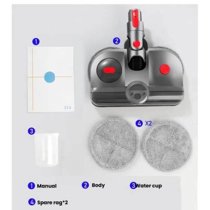 4-in-1-Elektromoppkopf mit UV-Sterilisatorlicht und Wassertank, For Dyson V7 / V8 / V10 / V11, For Dyson V12 Slim / V10 Slim – Bild 10