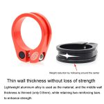 Mountain Road Fahrrad Aluminium Locking Sattelstütze Klemmen Sattelstütze Clamp Ring Armaturen – Bild 4