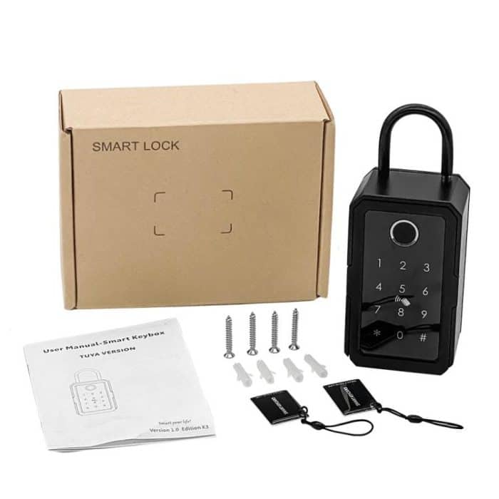 Smart Bluetooth Key Box unterstützt Fingerabdruck/APP/Passwort/IC-Karte Entsperren, Tuya  App, TTLOCK App – Bild 11