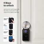 Smart Bluetooth Key Box unterstützt Fingerabdruck/APP/Passwort/IC-Karte Entsperren, Tuya  App, TTLOCK App – Bild 4