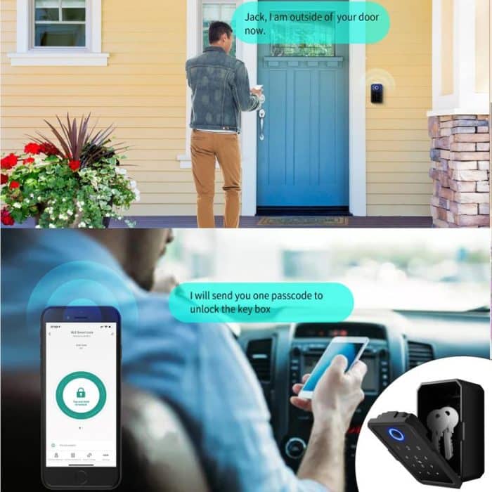 Smart Bluetooth Key Box unterstützt Fingerabdruck/APP/Passwort/IC-Karte Entsperren, Tuya  App, TTLOCK App – Bild 6