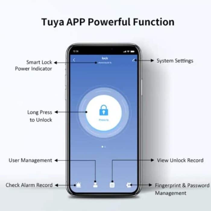 Smart Bluetooth Key Box unterstützt Fingerabdruck/APP/Passwort/IC-Karte Entsperren, Tuya  App, TTLOCK App – Bild 9