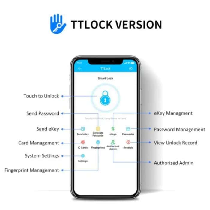 Smart Bluetooth Key Box unterstützt Fingerabdruck/APP/Passwort/IC-Karte Entsperren, Tuya  App, TTLOCK App – Bild 10