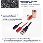 BNC-Stecker auf 2 Krokodilklemmen Oszilloskop-Sondenkabel Q9 Signaltestkabel, 0.5m, 1m, 1.5m – Bild 9