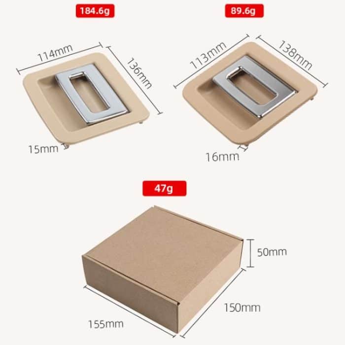 Für 2010-2016 Porsche Cayenne/Paramera Auto Boot Teppich Schnalle Stamm Puller 95855111500, Plastic Model Black, Plastic Model Beige, Metal Model Black, Metal Model Beige – Bild 3