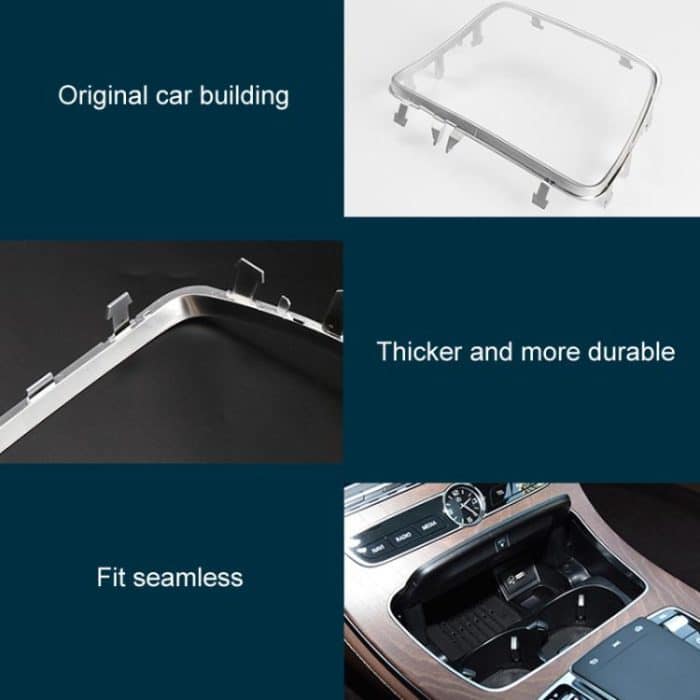 Für Mercedes-Benz E-Klasse W213 Auto Getränkehalter Aschenbecher Abdeckung Dekorative Streifen 2136830500 – Bild 5