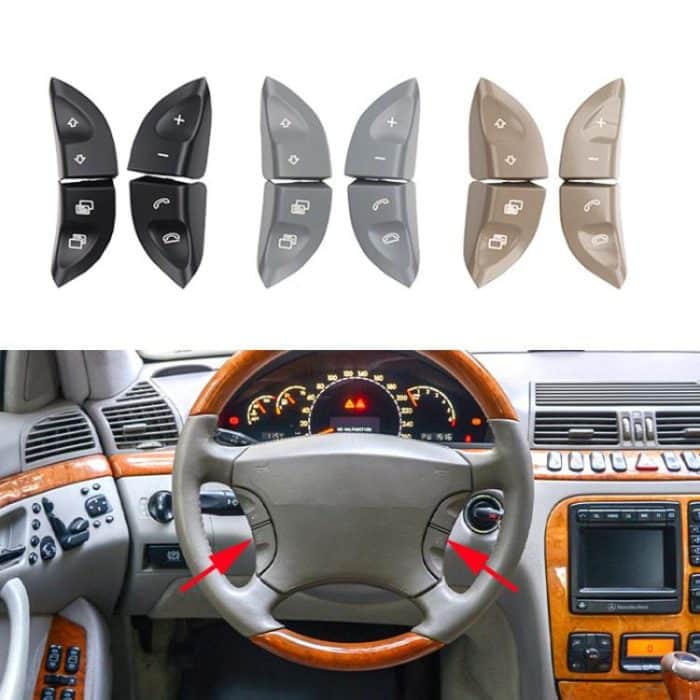 Für Mercedes-Benz S-Klasse/CL-Klasse Auto Lenkrad Multifunktions-Taste Tasten 2208210679 – Bild 2