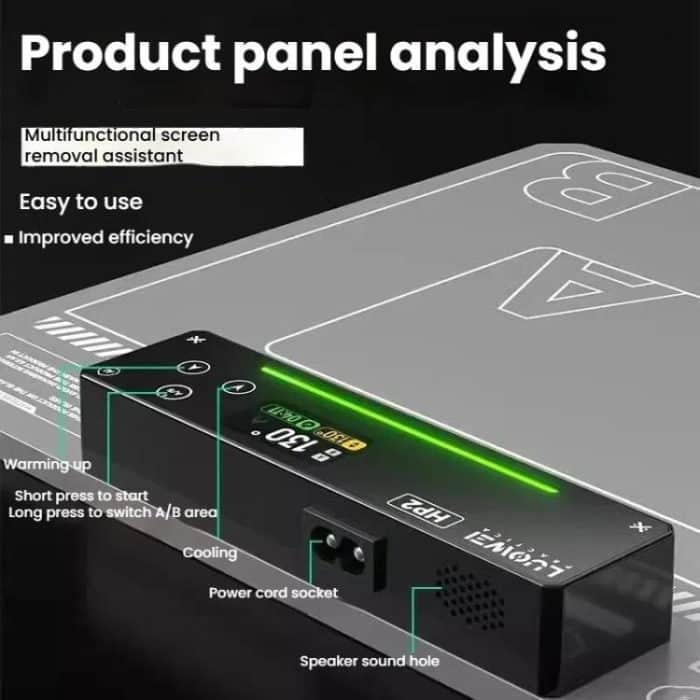 LUOWEI HP2 Bildschirm-Heiztisch, Konstanttemperatur-Bildschirmentfernung, Schatztelefon-Tablet-Bildschirmwechsel, Entfernung, Heizungstrennung, EU Plug, US Plug – Bild 4