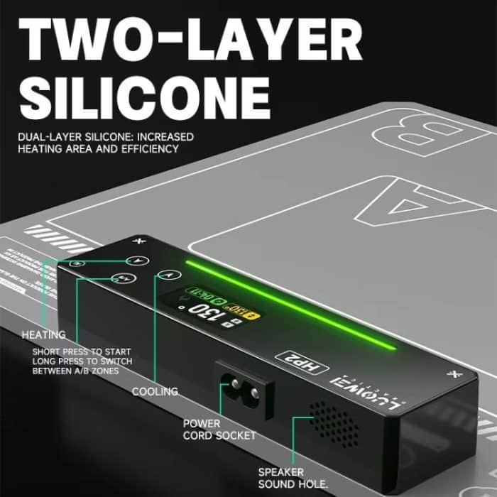 LUOWEI HP2 Bildschirm-Heiztisch, Konstanttemperatur-Bildschirmentfernung, Schatztelefon-Tablet-Bildschirmwechsel, Entfernung, Heizungstrennung, EU Plug, US Plug – Bild 5