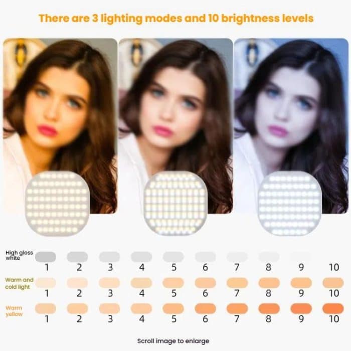 Smartphone-Fülllicht, Selfie, Live-Streaming, Computer, Laptop, Fotografie-Licht, LED-Fülllampe für Videokonferenzen – Bild 4