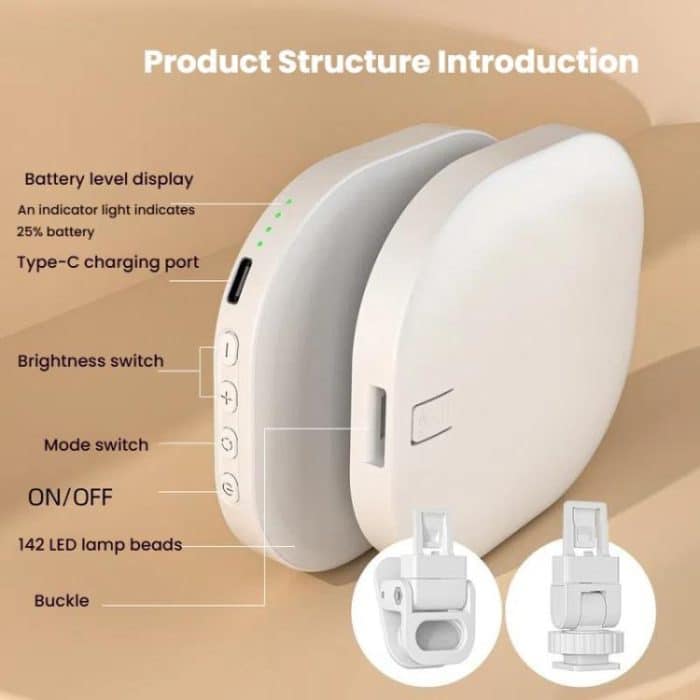 Smartphone-Fülllicht, Selfie, Live-Streaming, Computer, Laptop, Fotografie-Licht, LED-Fülllampe für Videokonferenzen – Bild 5