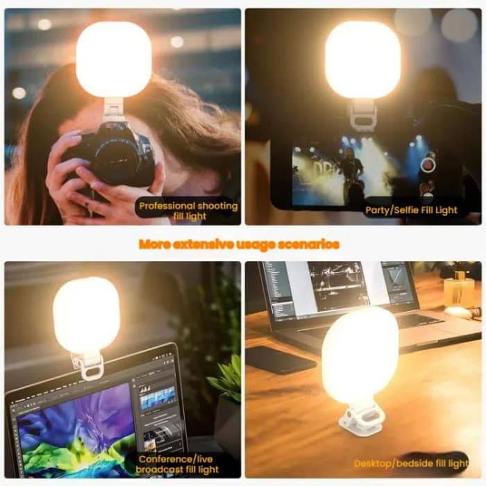 Smartphone-Fülllicht, Selfie, Live-Streaming, Computer, Laptop, Fotografie-Licht, LED-Fülllampe für Videokonferenzen – Bild 8