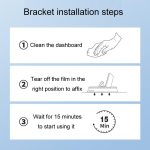 Car Center Console Fixed Navigation Phone Holder Installation-Free Snap-On Phone Support Bracket, Z12 – Bild 9