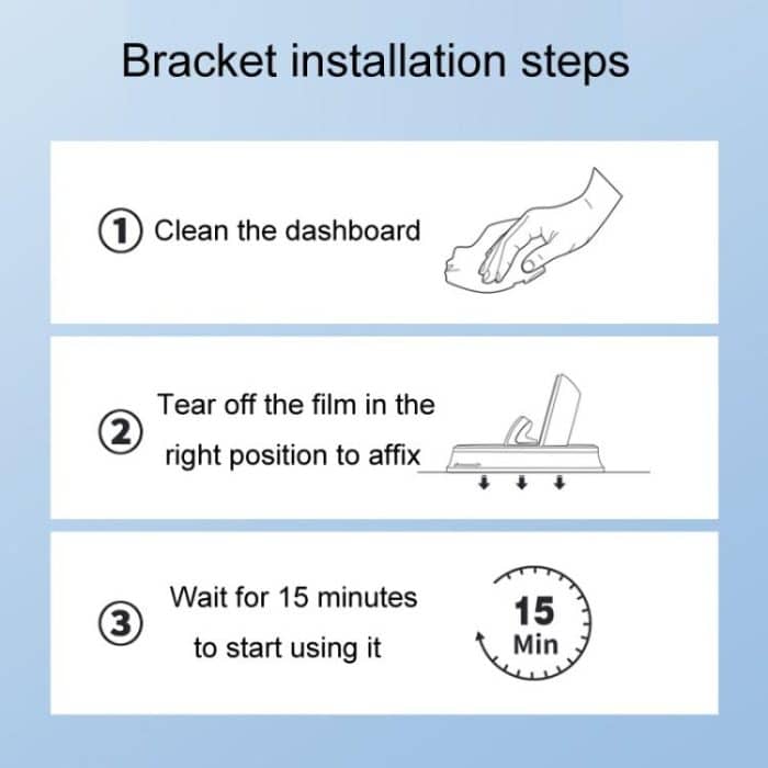 Car Center Console Fixed Navigation Phone Holder Installation-Free Snap-On Phone Support Bracket, Z12 – Bild 9