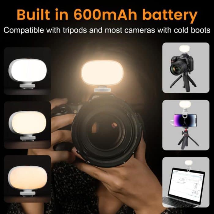 Camera Mini Fill Light LED Cell Phone Soft Light Video Conference Photography Lamp Handheld Selfie Lamp – Bild 6