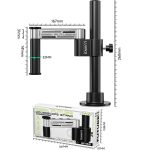 32mm Microscope Swing Arm Metal Universal Lifting and Stacking 360 Degree Single Arm Fixed Repair and Inspection Stand, GK01 – Bild 8