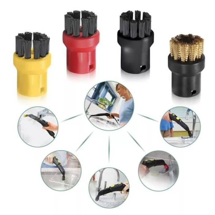 For Karcher SC2 / SC3 / SC4 / SC5 / CTK10 / CTK20 Steam Cleaner Glass Mirror Cleaning Nozzle Wiper Accessories 2.863-025.0, 1 Scraper+2 Covers, 1 Scraper+2 Covers+4 Brushes, Single Scraper – Bild 4