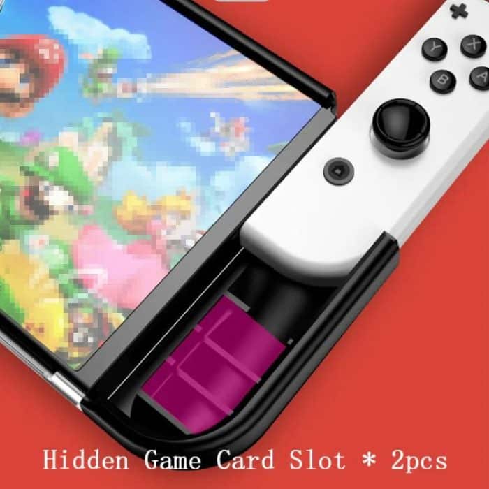 For Switch OLED Console TPU Protective Cover Integrated Shell With 2 Game Card Slots – Bild 7