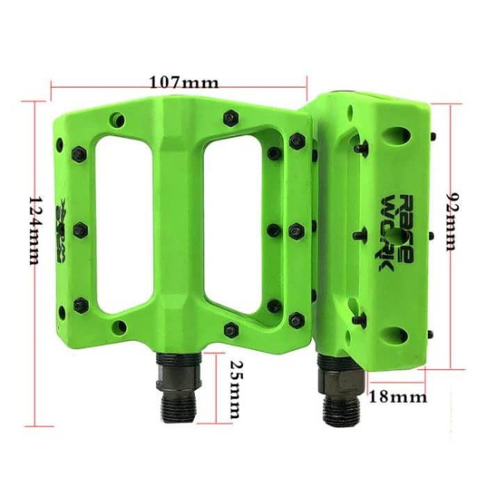 RACEWORK RK091 1pair Mountain Bike Nylon Fiber Pedals Cycling Anti-slip Pedals – Bild 3