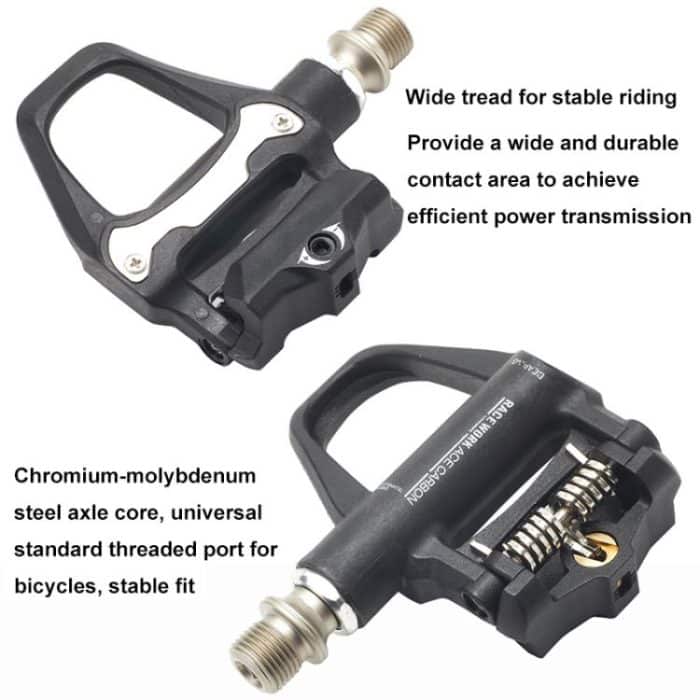 RACEWORK 1pair Road Bicycle Riding Anti-slip Self-locking Pedals – Bild 6