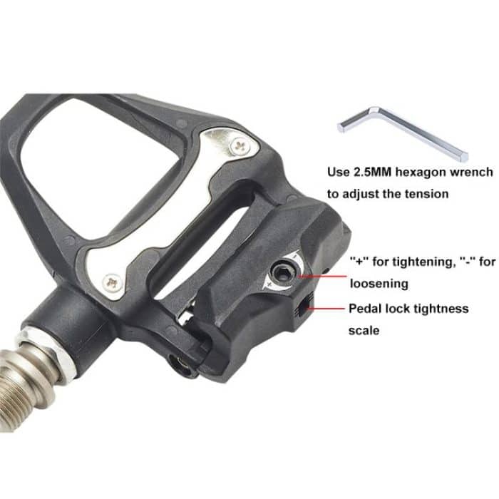 RACEWORK 1pair Road Bicycle Riding Anti-slip Self-locking Pedals – Bild 7