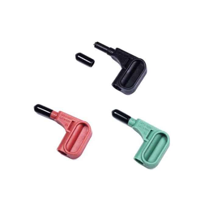 3pcs /Set 4mm Multimeter Solder-free Magnetic Suction Head Terminal, Red+Black+Green – Bild 2