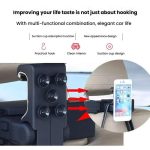 Car Hook Car Seatback Hanging Hook Auto Clothes Bag Hanger, With Suction Cup, Without Suction Cup – Bild 3