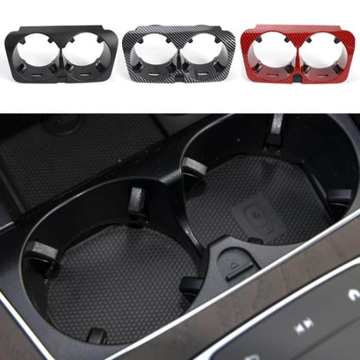 For Mercedes-Benz C-Class W205 / GLC W253 / E-Class W213 Center Console Beverage Cup Holder 2056802391, Black, Black Carbon Fiber, Red Carbon Fiber – Bild 2