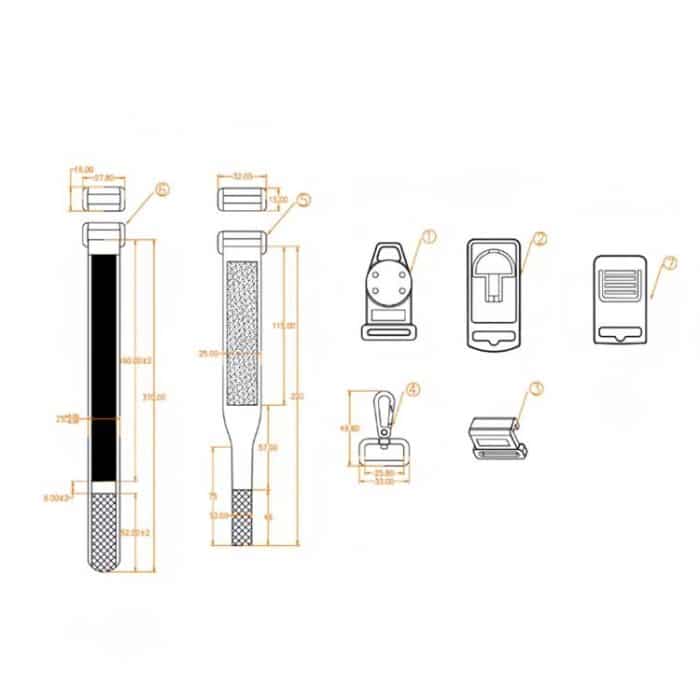 7pcs /Set Multimeter Portable Hanging Magnetic Lanyard, 7pcs /Set – Bild 2