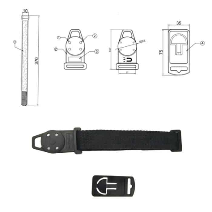 3pcs /Set Universal Digital Multimeter Portable Magnetic Lanyard, 3pcs /Set – Bild 3