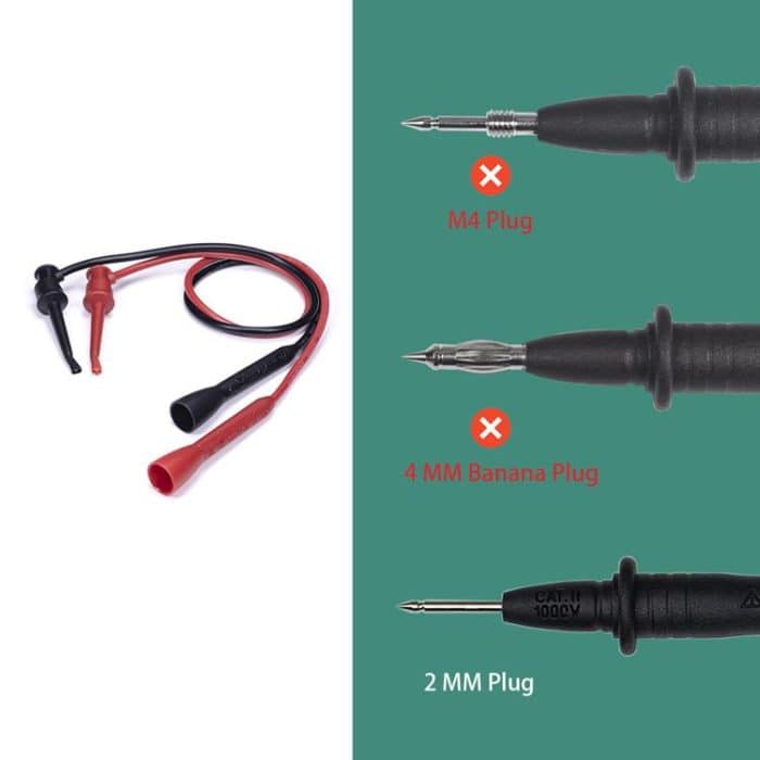2mm Multimeter Test Hook Universal Digital Meter Probe Hook Direct Plug-In Test Probe Needle – Bild 7