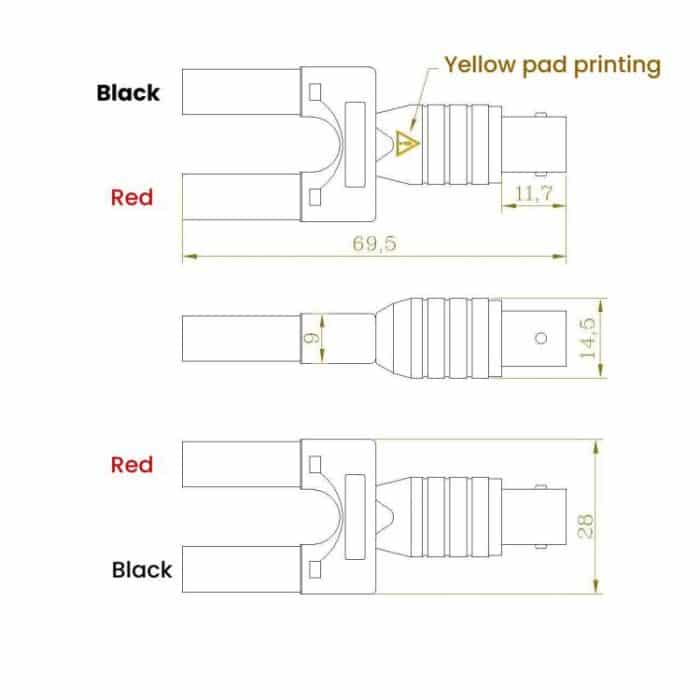 Banana Plug BNC Female Oscilloscope Probe To Double Row Terminal – Bild 3