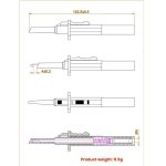 4mm Banana Jack Multimeter IC Clip Test Hook Telescopic Probe – Bild 3