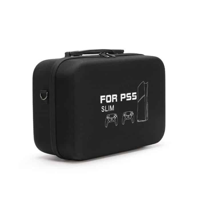 BKANO For Sony PS5 Slim Storage Bag Hard-Shell Shoulder Suitcase Storage Case – Bild 3