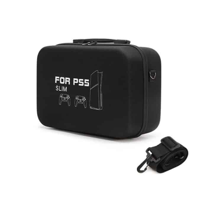 BKANO For Sony PS5 Slim Storage Bag Hard-Shell Shoulder Suitcase Storage Case – Bild 4