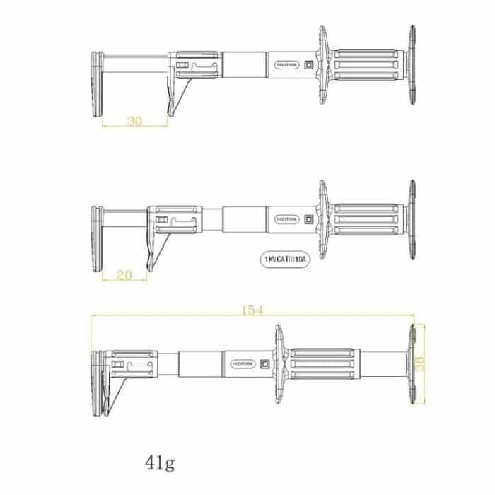 4mm Banana Jack IC Clamp Probe Hook Universal Multimeter Test Telescopic Hook – Bild 3