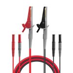Multimeter Alligator Clip 4mm Banana Jack Test Pen Clip 4-Wire Silicone Test Clip