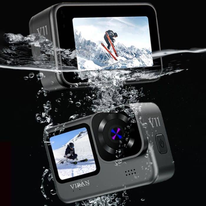 VIRAN V11 Dual-Color Screen 5K HD IP68 Waterproof Six-Axis Anti-Shake Sports Camera, V11 – Bild 11