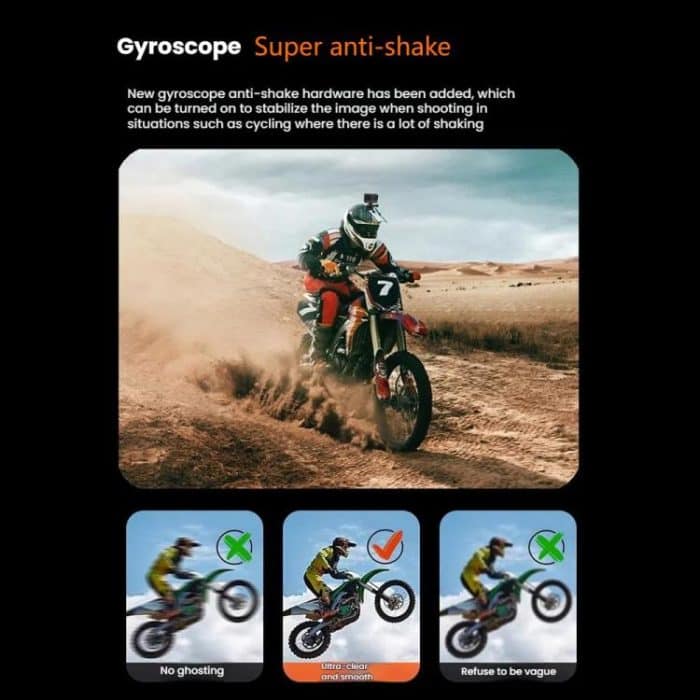 VIRAN V11 Dual-Color Screen 5K HD IP68 Waterproof Six-Axis Anti-Shake Sports Camera, V11 – Bild 7