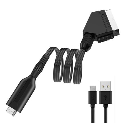 Converter For Set-Top Boxes Game Consoles Audio Video, HDMI To SCART, SCART To HDMI