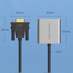 VGA To HDMI Converter For Computer Monitor Cable Adapter With Audio Power Supply, AD014 – Bild 5