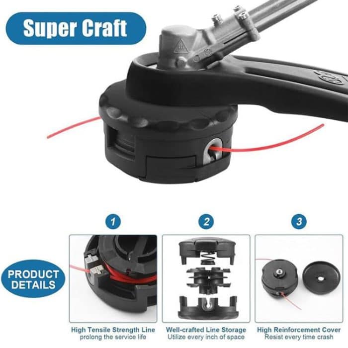 Small Mower Removal-Free Beater Heads For M10 x 1.25 Garden Tool Accessories – Bild 4